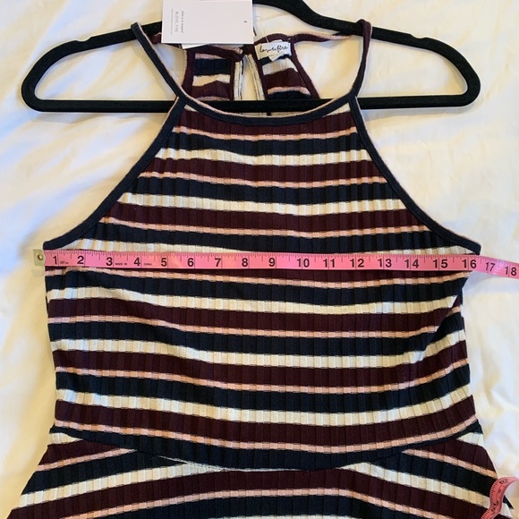 Love, fire halter top striped knit dress - Picture 4 of 5